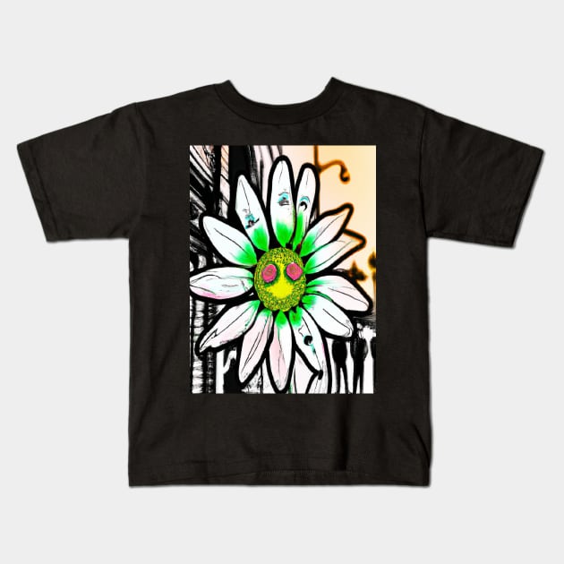 flowery Kids T-Shirt by Farbitroid